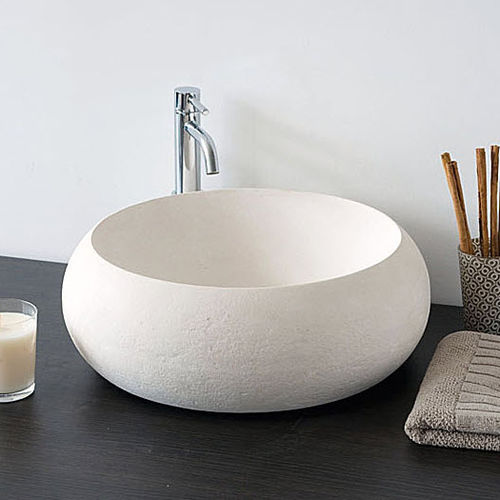 Aufsatzwaschbecken - GORGONA - Petra Design s.r.l. - Naturstein / rund / modern