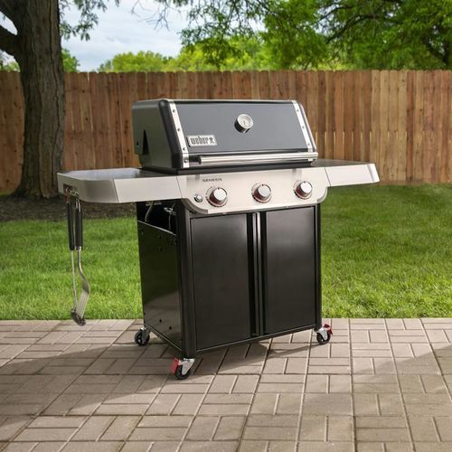 Gas-Gartengrill - GENESIS E-315 - Weber EUROPE - auf Rollen / Edelstahl / Gusseisen