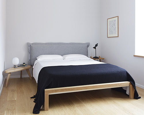 Doppelbett - H 626 EM PURE - Hans Hansen Furniture - modern / gepolstertes Kopfteil / Stoff