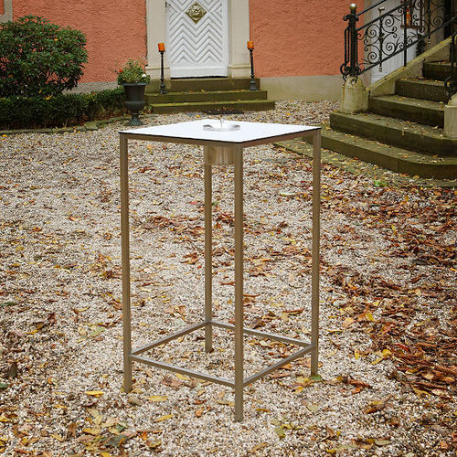 Moderner Stehtisch - HR 22 SIMPLE - Hans Hansen Furniture - HPL / Massivholz / Glas