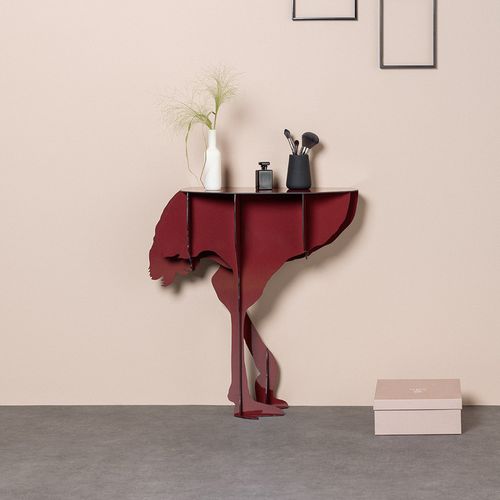 Konsolentisch / originelles Design - DIVA - Ibride - HPL / Gestell aus Laminat / für Privatgebrauch