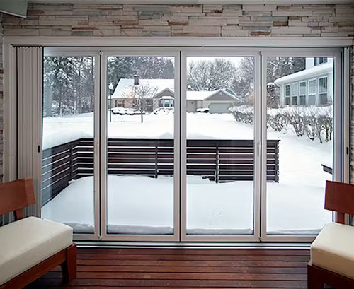 Schiebe-Stapel-Terrassentür - SL60 - NanaWall - Aluminiumstruktur / mit Doppelverglasung / mit Wärmedämmung