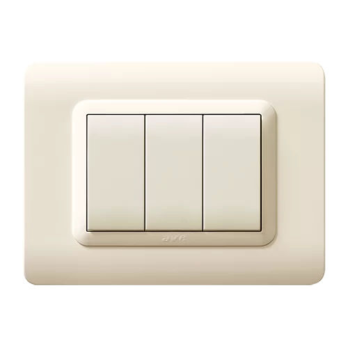 Druckschalter - CLASS S44 - Ave - Einbau / 3-fach / Aluminium