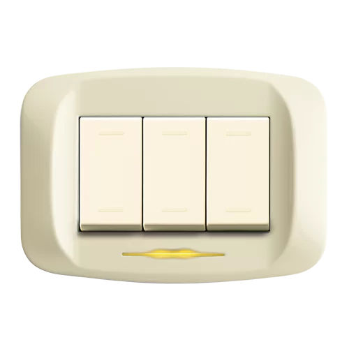 Druckschalter - BLANC S45 - Ave - Einbau / 3-fach / modern