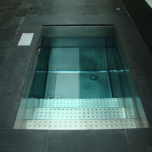 Swim Spa / einbaufähig - Freixanet Wellness - rechteckig / 3 Plätze / Edelstahl