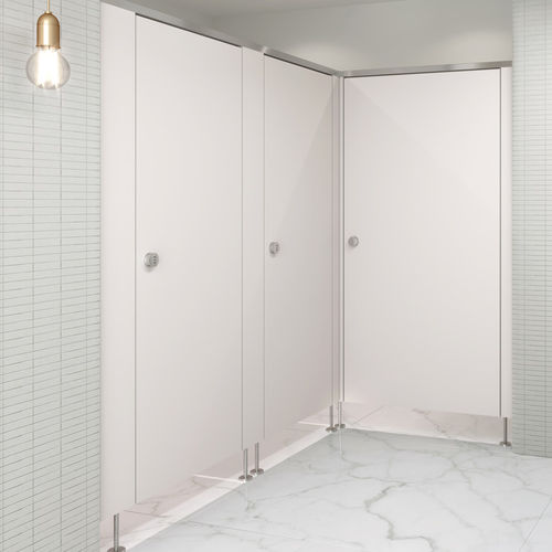 Laminat-Sanitärkabine - EURO STYLE - Bradley - Aluminium / für Toiletten / Innenbereich
