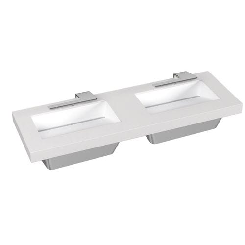 Wand-Handwaschbecken - OMNIDECK  - Bradley - rechteckig / Keramik
