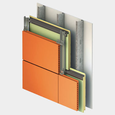 Sandwichpaneel für Fassaden - METALWRAP™ SERIES : MR-300 - Centria Architectural Systems - einseitig metallbeschichtet / Polyisocyanuratkern PIR