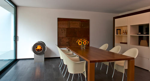 Holz-Kaminofen - DOT® - BULLERJAN - modern / Metall