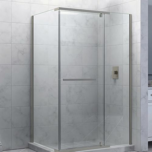 Schwenkbare Duschwand - QUATRA - DreamLine - für Eckeinbau / Hartglas