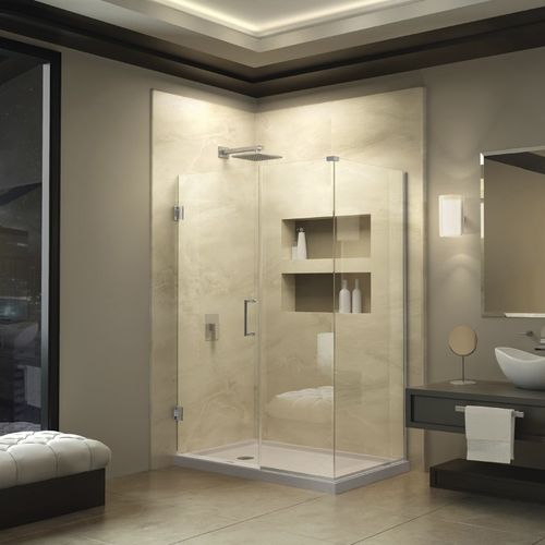 Einflügelige Duschwand - UNIDOOR PLUS - DreamLine - für Eckeinbau / Hartglas