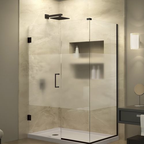Einflügelige Duschwand - UNIDOOR PLUS PRIVACY - DreamLine - festinstalliert / für Eckeinbau / Hartglas