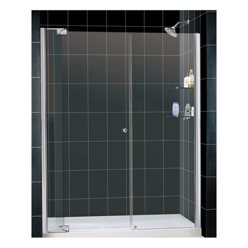 Aluminium-Dusche - ALLURE - DreamLine - Hartglas / mit Pendeltür / für Nischen