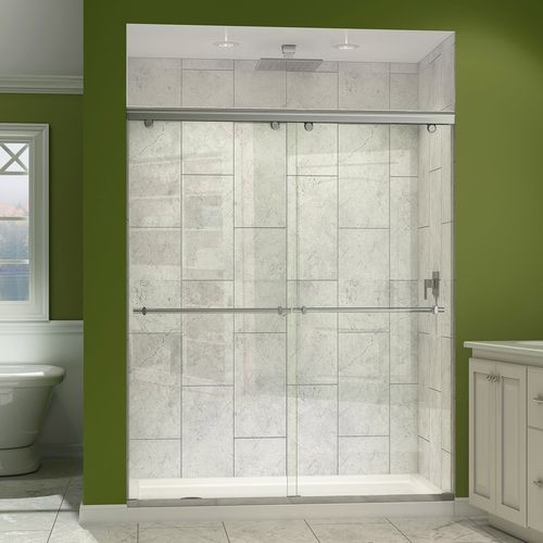 Aluminium-Dusche - CHARISMA - DreamLine - Hartglas / mit Schiebetür / für Nischen