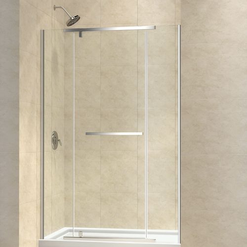 Aluminium-Dusche - VITREO-X - DreamLine - Hartglas / mit Pendeltür / für Nischen