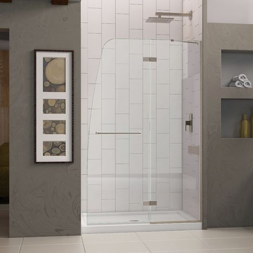Aluminium-Dusche - AQUA ULTRA - DreamLine - Hartglas / mit Flügeltür / für Nischen