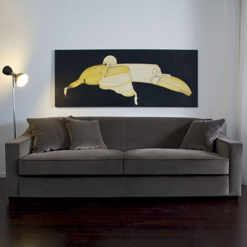 Modernes Sofa - CARLO - DOM edizioni - Stoff / ergonomisch / braun