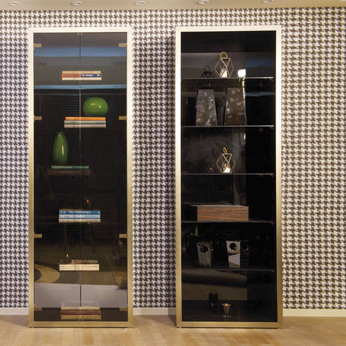 Modernes Bücherregal - JULIETTE - DOM edizioni - Glas / Metall / weiß
