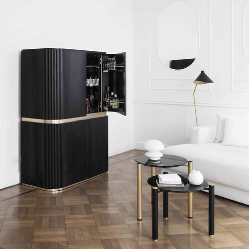 Moderner Barschrank - Tiffany - DOM edizioni - Metall / schwarz