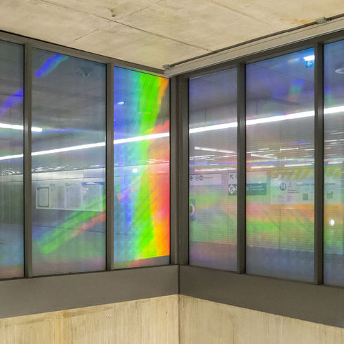 Dekorative Folie / zur Anwendung auf Glas - AURORE - GLACE CONTROLE - holographisch