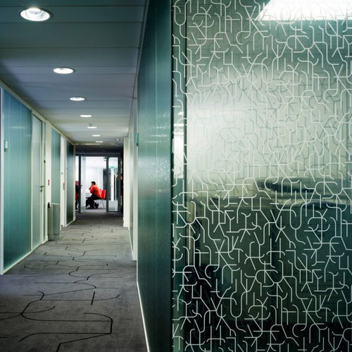 Dekorative Folie / mit ausgestanzten Motiven - THE DIGITAL CUTTING - GLACE CONTROLE - zur Anwendung auf Glas / dichroitisch / mit maßgefertigten Motiven