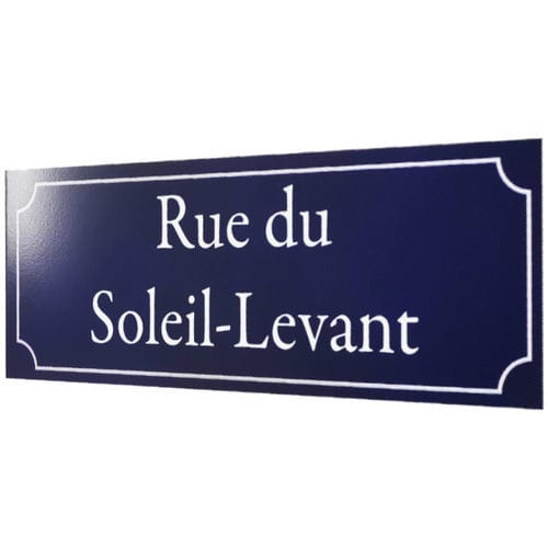 Schild / thermolackiertes Aluminium - ART ALU - GLACE CONTROLE - zur Orientierung / für Außenbereich / für den Innenraum