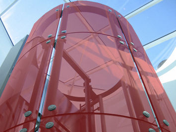 VSG-Glasscheibe - CRISTAL PONTEVEDRESA - lichtdurchlässig / Dach / gebogen