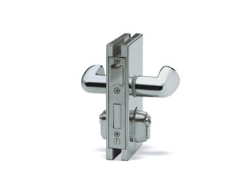 Griff für Glastür - CRISTAL PONTEVEDRESA - Metall / modern / mit integriertem Schloss