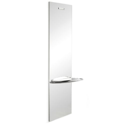 Moderner Schminktisch - ECO - Gamma & Bross - Aluminium / wandmontiert / für Frisörsalon
