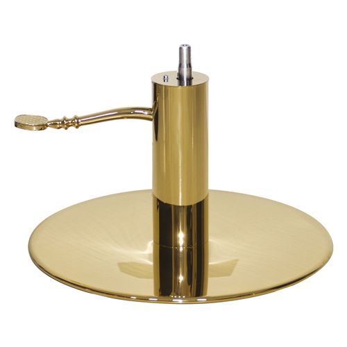 Fußgestell für Stuhl / Edelstahl - GOLD 18 - Gamma & Bross - mit Hubhydraulik / für Schönheitssalon / für Frisörsalon
