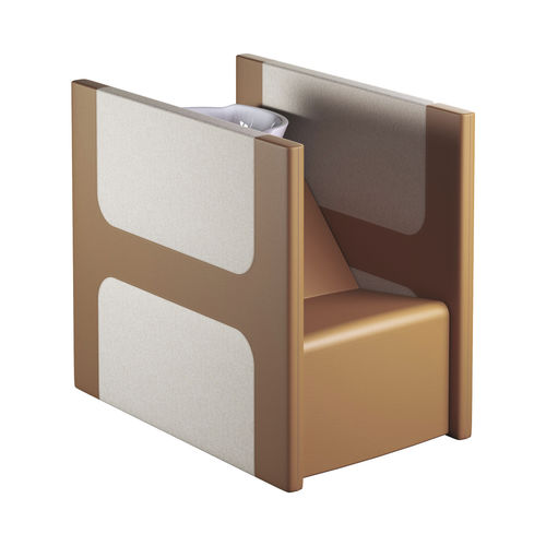 Waschsessel mit Fußstütze - PRIVACY FAUBOURG SHIATSU - Gamma & Bross - Kunstleder / Keramik / originelles Design