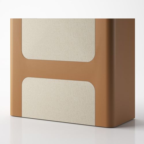 Laminat-Empfangstheke - H DESK 100 - Gamma & Bross - Vinyl / Kunstleder / für Frisörsalon