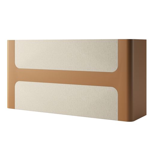 Laminat-Empfangstheke - H DESK 180 - Gamma & Bross - Vinyl / Kunstleder / für Frisörsalon