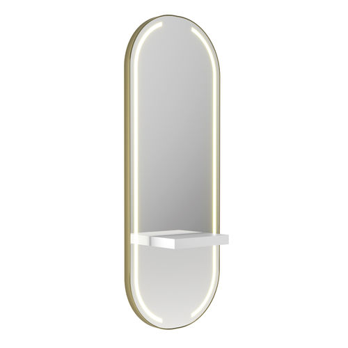 Moderner Schminktisch - OBLONG LED - Gamma & Bross - Acryl / wandmontiert / für Frisörsalon