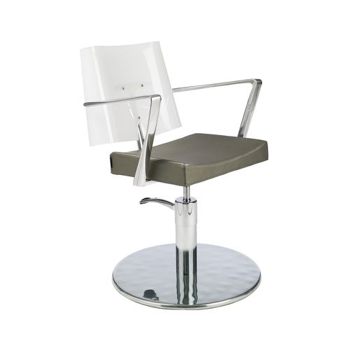 Moderner Friseurstuhl - ACRILIA - Gamma & Bross - Polyurethanschaum / Vinyl / Aluminium