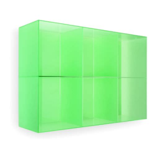 Präsentierregal für Kosmetika - OPALE - Gamma & Bross - wandmontiert / Methacrylat / einseitig