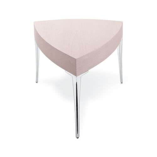 Moderner Couchtisch - ACCRA TRI - Gamma & Bross - Holz / Laminat / Gestell aus Aluminium