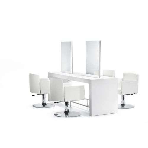 Moderner Schminktisch - SQUARE - OLYMP - Holz / wandmontiert / für Frisörsalon