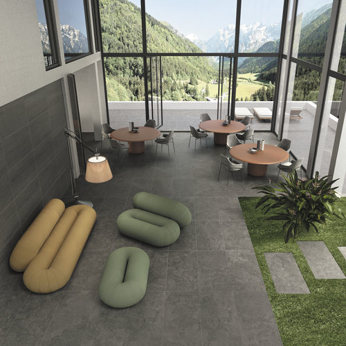 Feinsteinzeugfliesen - PORTLAND STONE - EMILGROUP - scharriert / in Naturoptik / für den Innenraum