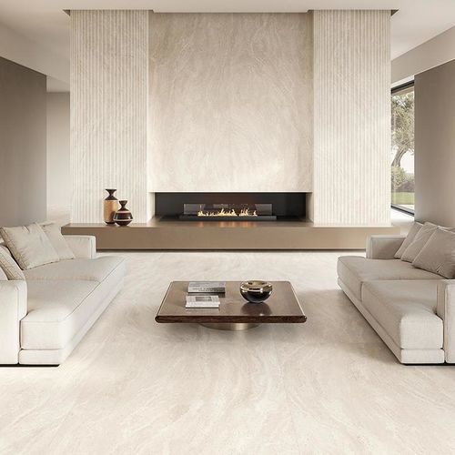 Feinsteinzeugfliesen - DUAL TRAVERTINE - EMILGROUP - in Naturoptik / für den Innenraum / für Außenbereich