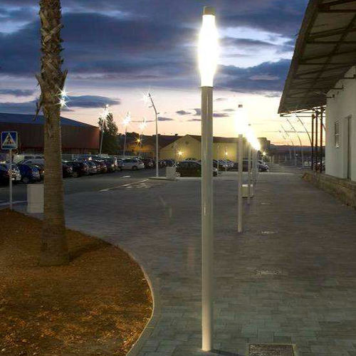 Leuchtsäule / minimalistisches Design - ENIF - Simon Lighting - Edelstahl / Methacrylat / HID
