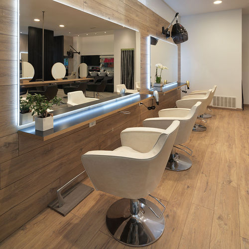 Kunstleder-Friseurstuhl - ANITA - Beauty Star - weiß / für Gewerbegebrauch / mit Sterngestell