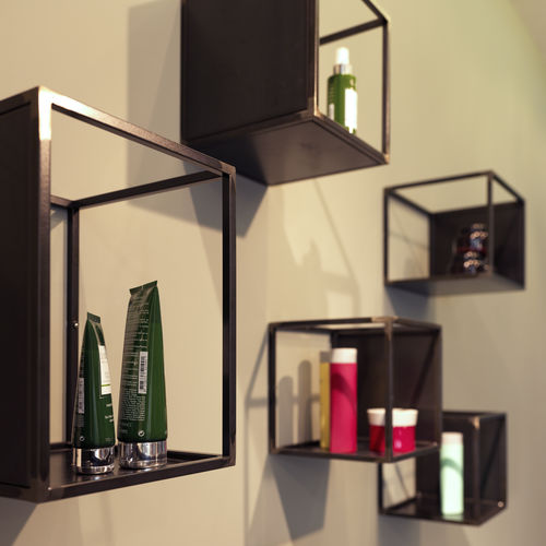 Präsentierregal für Kosmetika - ASTORIA BOX  - Beauty Star - wandmontiert / Eisen / für Frisörsalon