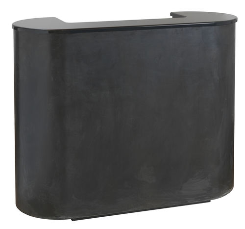 Metall-Empfangstheke - METAL BLACK - Beauty Star - melaminbeschichtet / für Frisörsalon