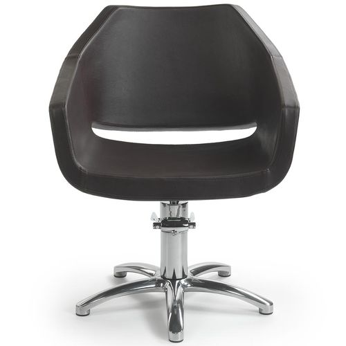 Moderner Friseurstuhl - DOMINGO  - Beauty Star - Kunstleder / schwarz / für Frisörsalon