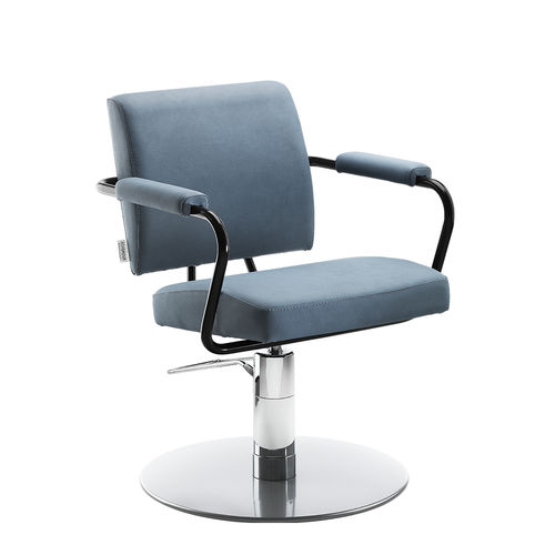 Moderner Friseurstuhl - TULIP - AGV group - Leder / Metall / Polster