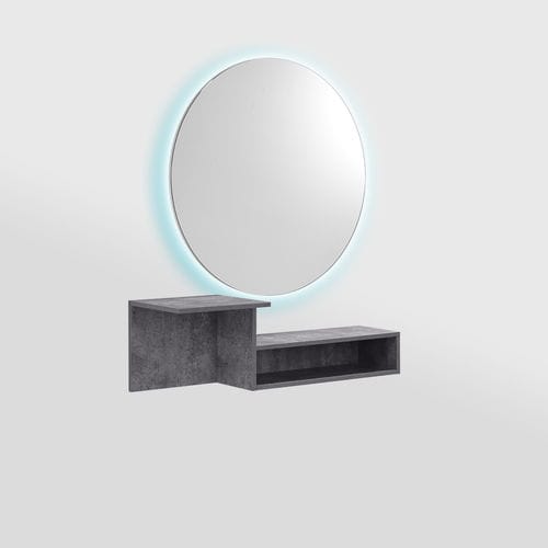 Moderner Schminktisch - IRIS ROUND - AGV group - Holz / wandmontiert / für Frisörsalon