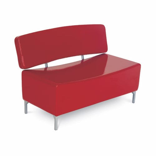 Modernes Sofa - ESTRO  - AGV group - Vinyl / rot / Metall