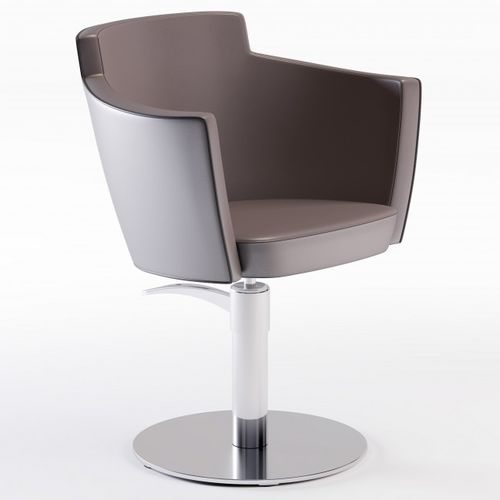 Moderner Friseurstuhl - MADEMOISELLE GANSE B - Cindarella - Stoff / Metall / mit Hubhydraulik