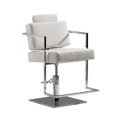 Moderner Friseurstuhl - VINCENT 659R - FIAPP - Kunstleder / Edelstahl / mit Fußstütze